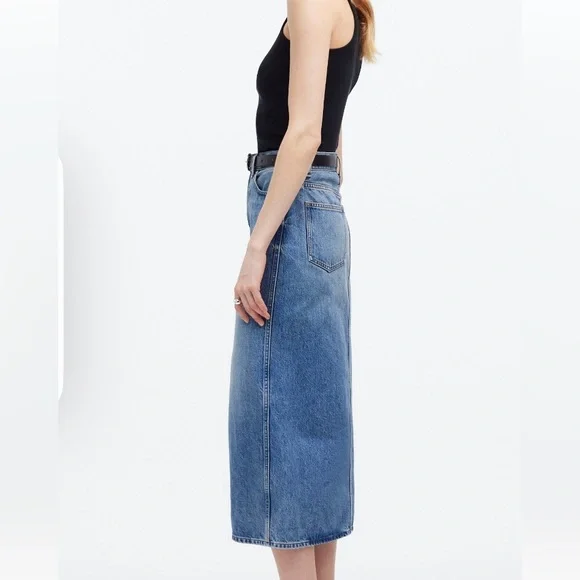 Madwell Rilee Denim Midi Skirt - Picture 3 of 9